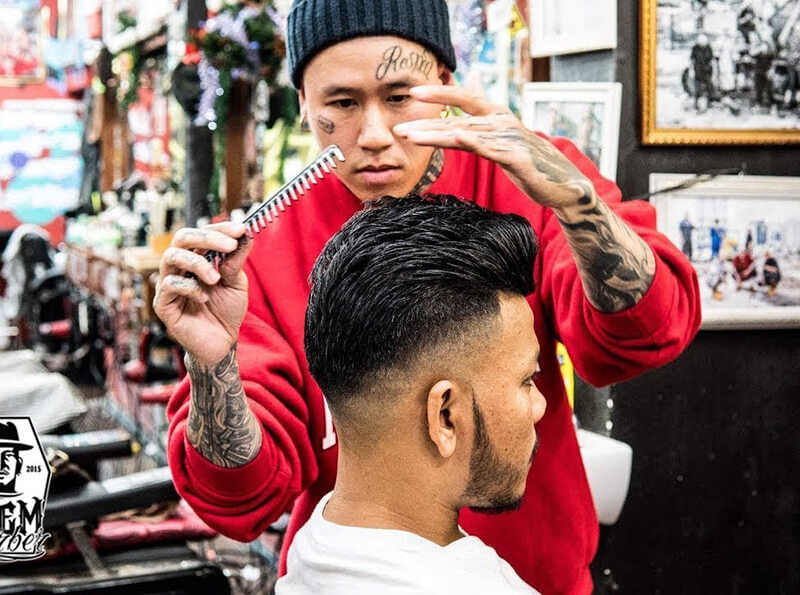 Top kiểu tóc Undercut nam đẳng cấp tại Liêm Barber  Tattoo hair
