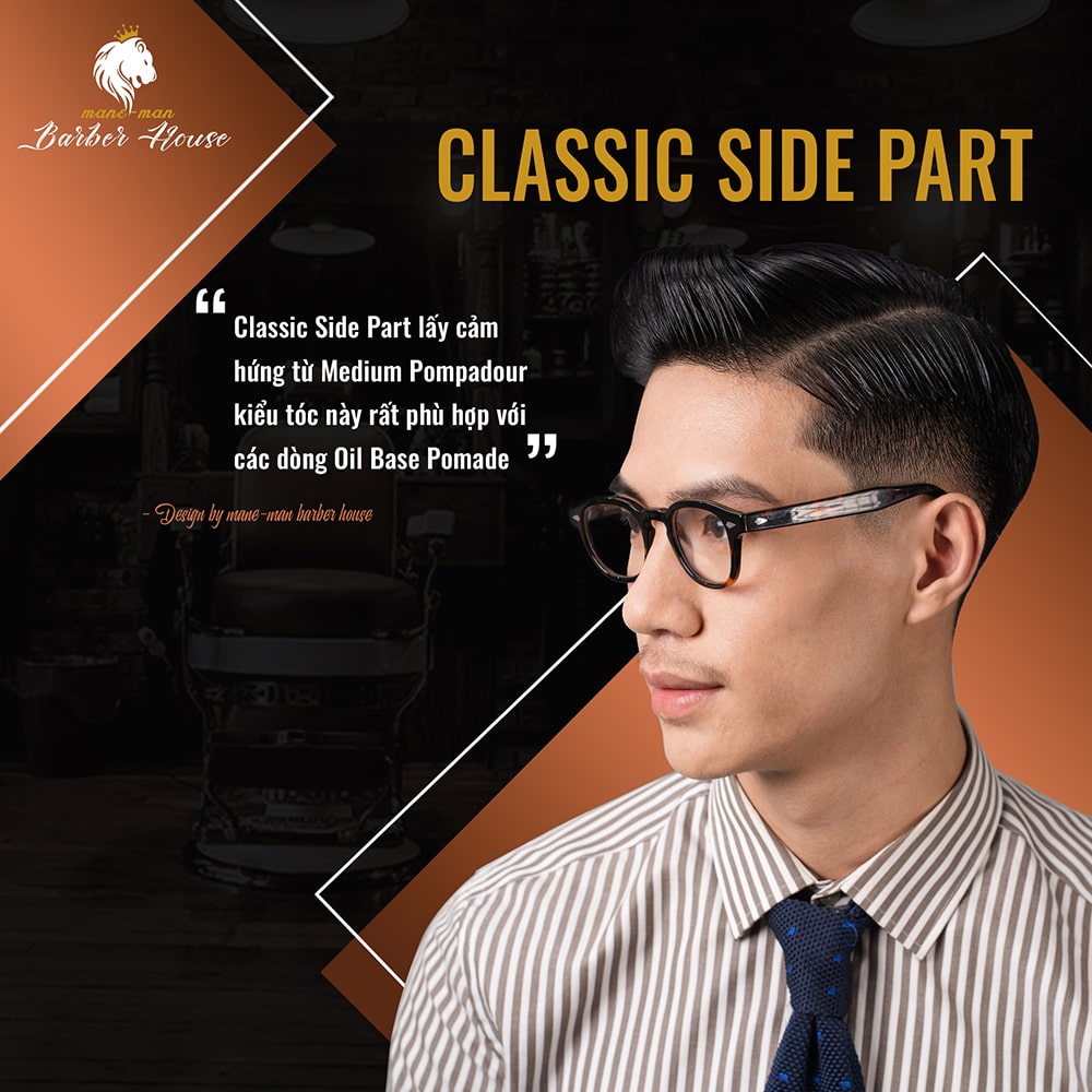 Tóc Classic Side Part