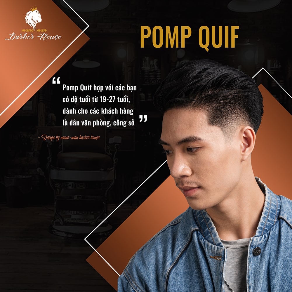 Tóc nam đẹp Pomp Quiff 