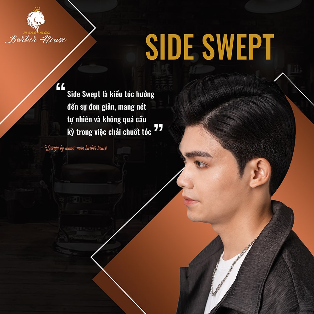 tóc nam Side Swept