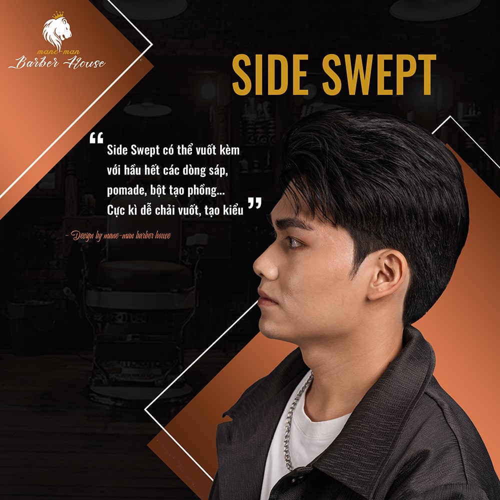Mẫu tóc nam Side Swept