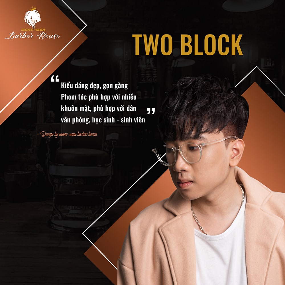 Tóc nam đẹp Two Block